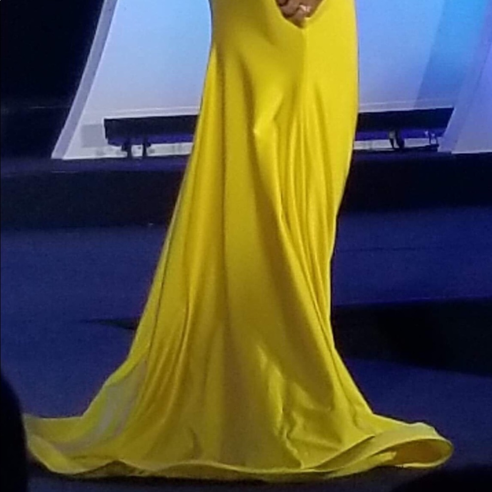 Yellow gown